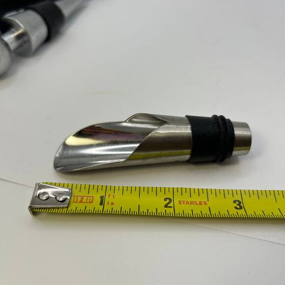 Lot of 5 Bottle Stoppers Glass Pumpkin Spout Stainless As Pictured Glass Stopper - Picture 2 of 7